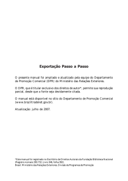 Exporta&ccedil;&atilde;o Passo a Passo - 2007_t
