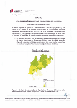 Edital - Luta obrigatória contra o Escaravelho da Palmeira