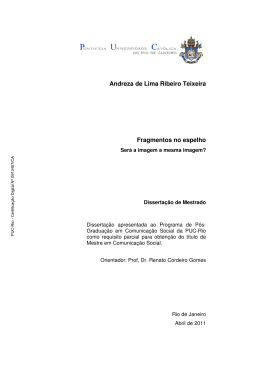 Andreza de Lima Ribeiro Teixeira Fragmentos no espelho