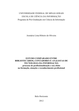 Estudo comparado entre bibliotecários, contadores e analistas de