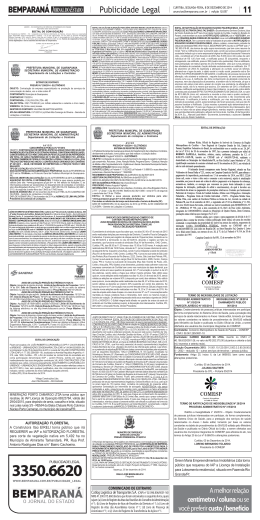 BEMPARANÁ 11 Publicidade Legal