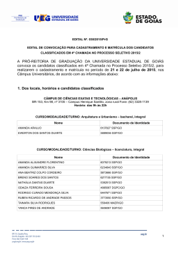 A PR&Oacute;-REITORIA DE GRADUA&Ccedil;&Atilde;O DA UNIVERSIDADE