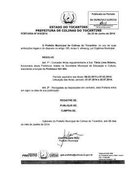 PORTARIA N&ordm; 816/2014, Conceder f&eacute;rias regularmente a Sra. T&acirc;nia