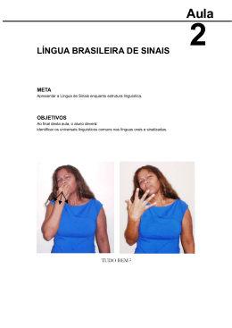 LÍNGUA BRASILEIRA DE SINAIS