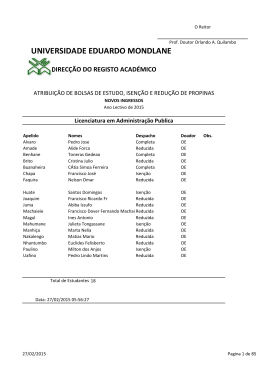 universidade eduardo mondlane - UEM