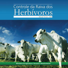 Manual Técnico para o Controle da Raiva em Herbívoros