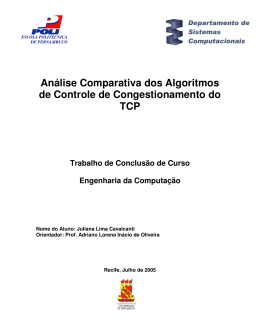An&aacute;lise Comparativa dos Algoritmos de Controle de