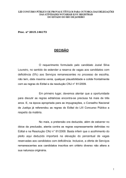 Candidato Joziel Silva Loureiro - Tribunal de Justiça do Estado do