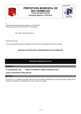 Respostas Recursos contra Resultado Final