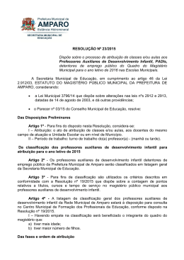 Resolução nº 23/15 - ATRIBUIÇÃO PADI 2015