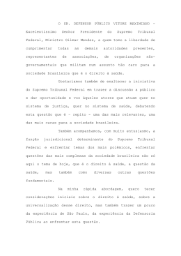 Sr Vitore Maximiano - Supremo Tribunal Federal
