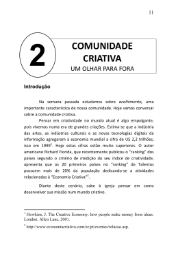 Estudo 2 - Comunidade Criativa