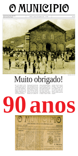 Esp. 90 Anos 1 - O Munic&iacute;pio de Socorro