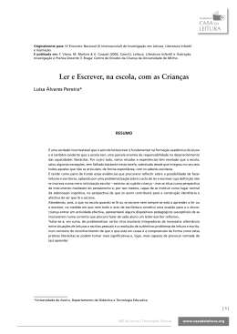 Ler e Escrever, na escola, com as Crian&ccedil;as - No-IP