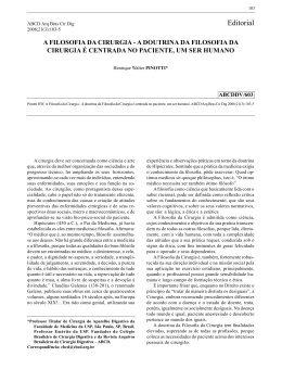 Editorial - Colégio Brasileiro de Cirurgia Digestiva