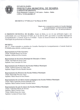 PREFEITURA MUNICIPAL DE SEABRA