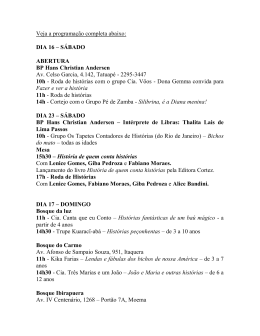 Veja a programa&ccedil;&atilde;o completa abaixo