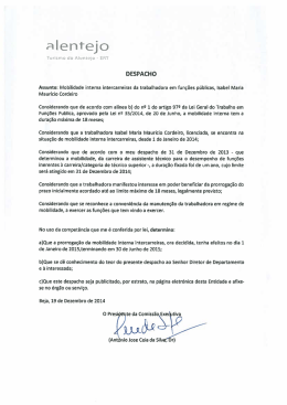 Despacho - Isabel Cordeiro