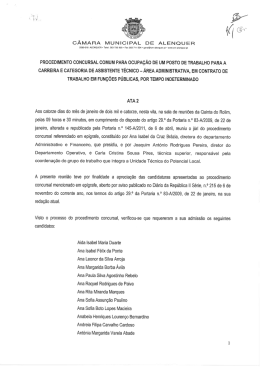 CÂMARA MUNICIPAL DE ALENQUER