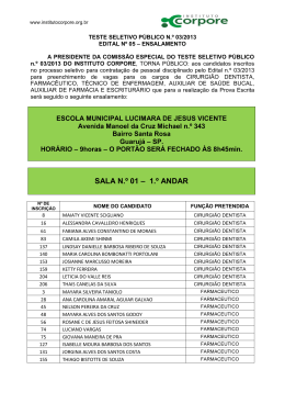 SALA N.&ordm; 01 &ndash; 1.&ordm; ANDAR