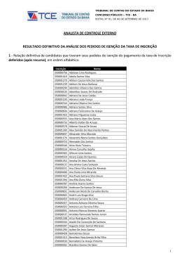 EDITAL 01 DEFINITIVO NIS - ANALISTA DE