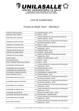 veja a lista de aprovados