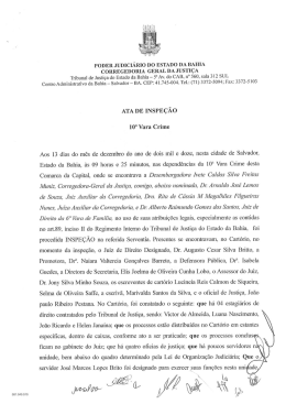 10ª Vara Criminal - Tribunal de Justiça do Estado da Bahia