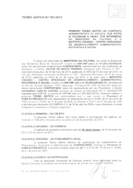 1º TA - Ministério da Cultura