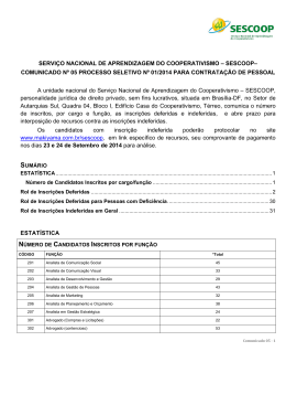 Comunicado nº 05