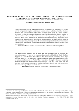 3. rota bioce&acirc;nica norte como alternativa de escoamento da