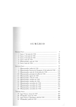 sUMÁRIo