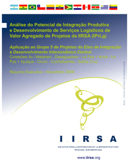 An&aacute;lise do Potencial de Integra&ccedil;&atilde;o Produtiva e