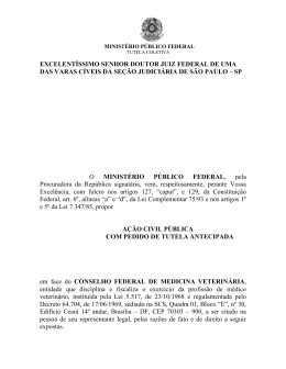 excelent&iacute;ssimo senhor doutor juiz federal de uma das varas c&iacute;ve