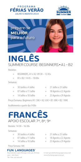 ingl&ecirc;s franc&ecirc;s - Fun Languages