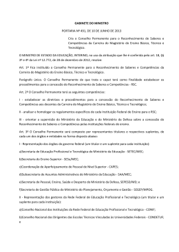 GABINETE DO MINISTRO PORTARIA Nº 491, DE 10 DE JUNHO DE