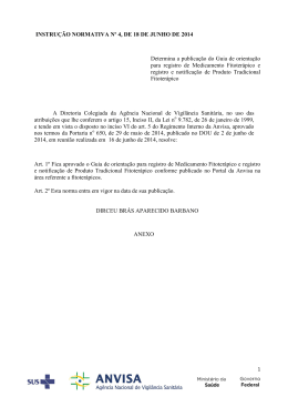 INSTRU&Ccedil;&Atilde;O NORMATIVA N&ordm; 4, DE 18 DE JUNHO DE 2014