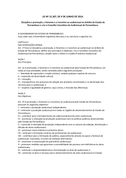 LEI N&ordm; 15.307, DE 4 DE JUNHO DE 2014. - Cultura.pe