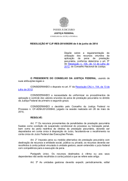 RESOLUÇÃO Nº CJF-RES-2014/00295 de 4 de junho de 2014
