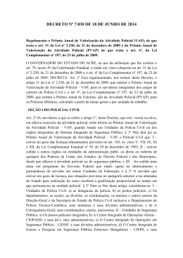 Decreto 7830 de 18 de junho de 2014 - VAM