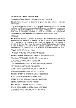 Decreto 11350 – 23 de Junho de 2014 Publicado no Diário