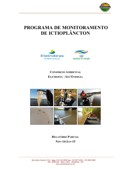 Anexo 2 Relat&oacute;rio Parcial de Monitoramento Ictiopl&acirc;ncton