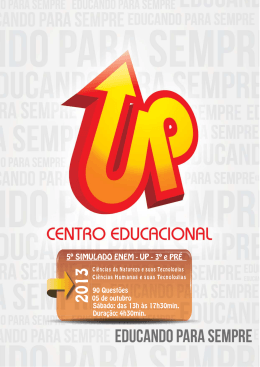 5&ordm; SIMULADO ENEM - UP - 3&ordm; e PR&Eacute;