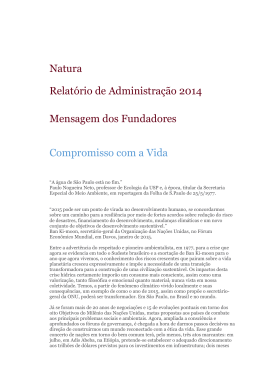 4% no trimestre - Natura | Rela&ccedil;&otilde;es com Investidores