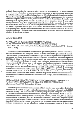 qualidade do contexto familiar - Repositório Aberto da Universidade