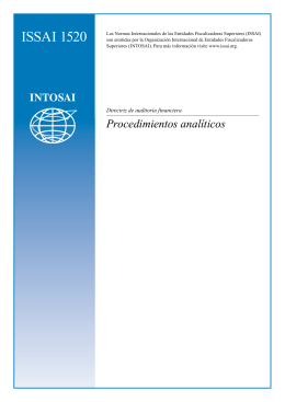 Procedimientos anal&iacute;ticos