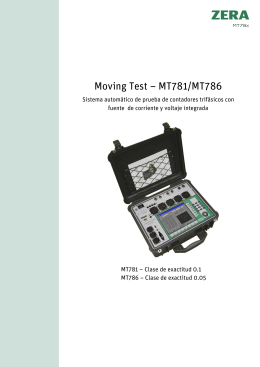 Moving Test – MT781/MT786