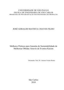 JOS&Eacute; GERALDO BATISTA CHAVES FILHO Melhores Pr&aacute;ticas para