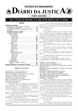 diário da justiça - Portal do Poder Judiciário do Estado do Maranhão