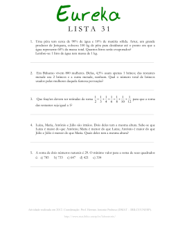 LISTA 31 - Ibilce