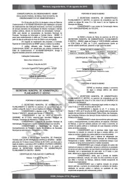 Portaria n&ordm; 265/2015 &ndash; SEMAD